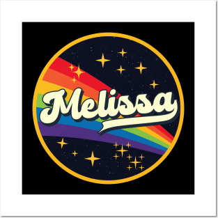 Melissa // Rainbow In Space Vintage Style Posters and Art
